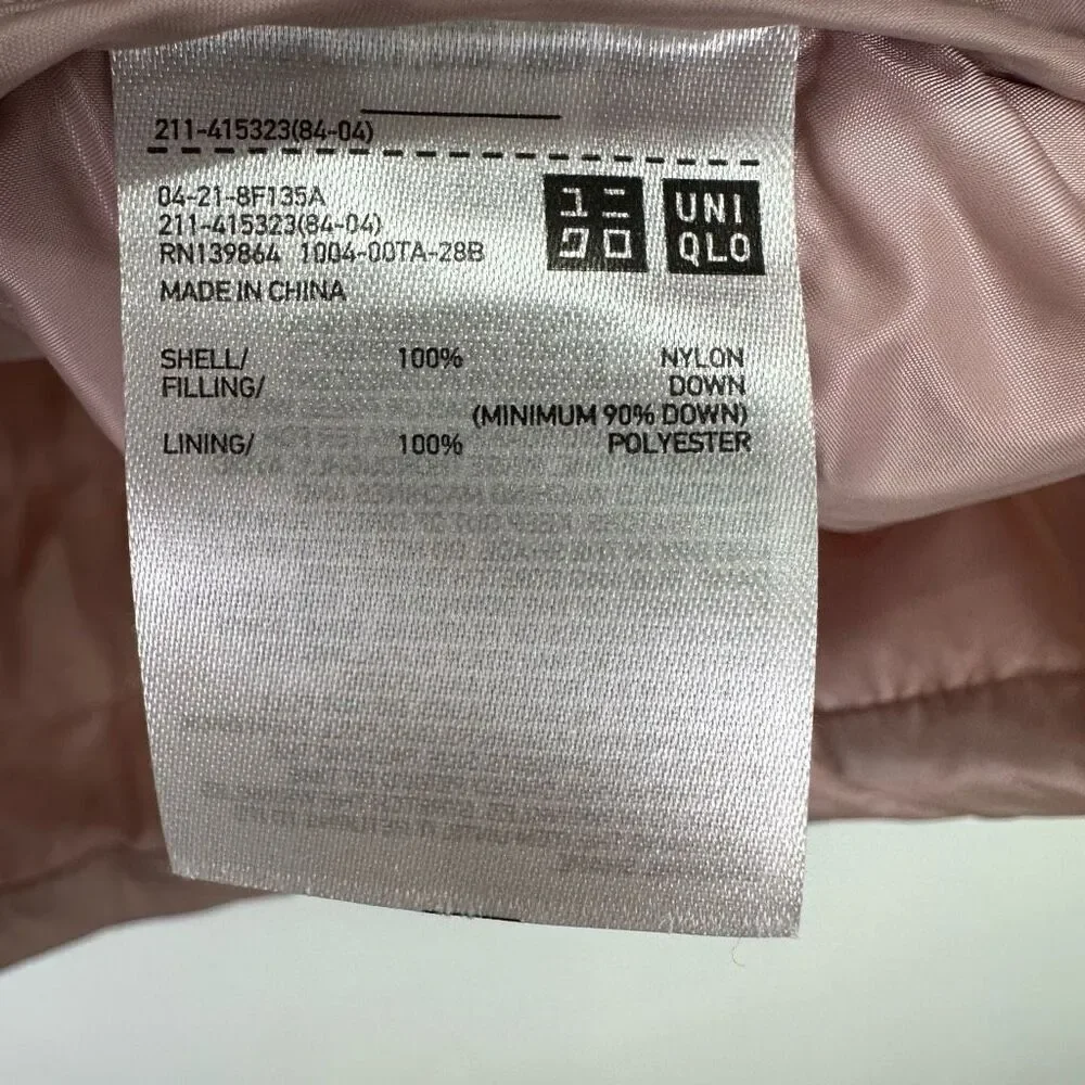 Uniqlo Short Sleeve Packable Down Jacket - Dusty Pink - Picture 5 of 7
